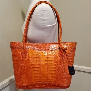 Real Crocodile John Cole SANTHIA tote